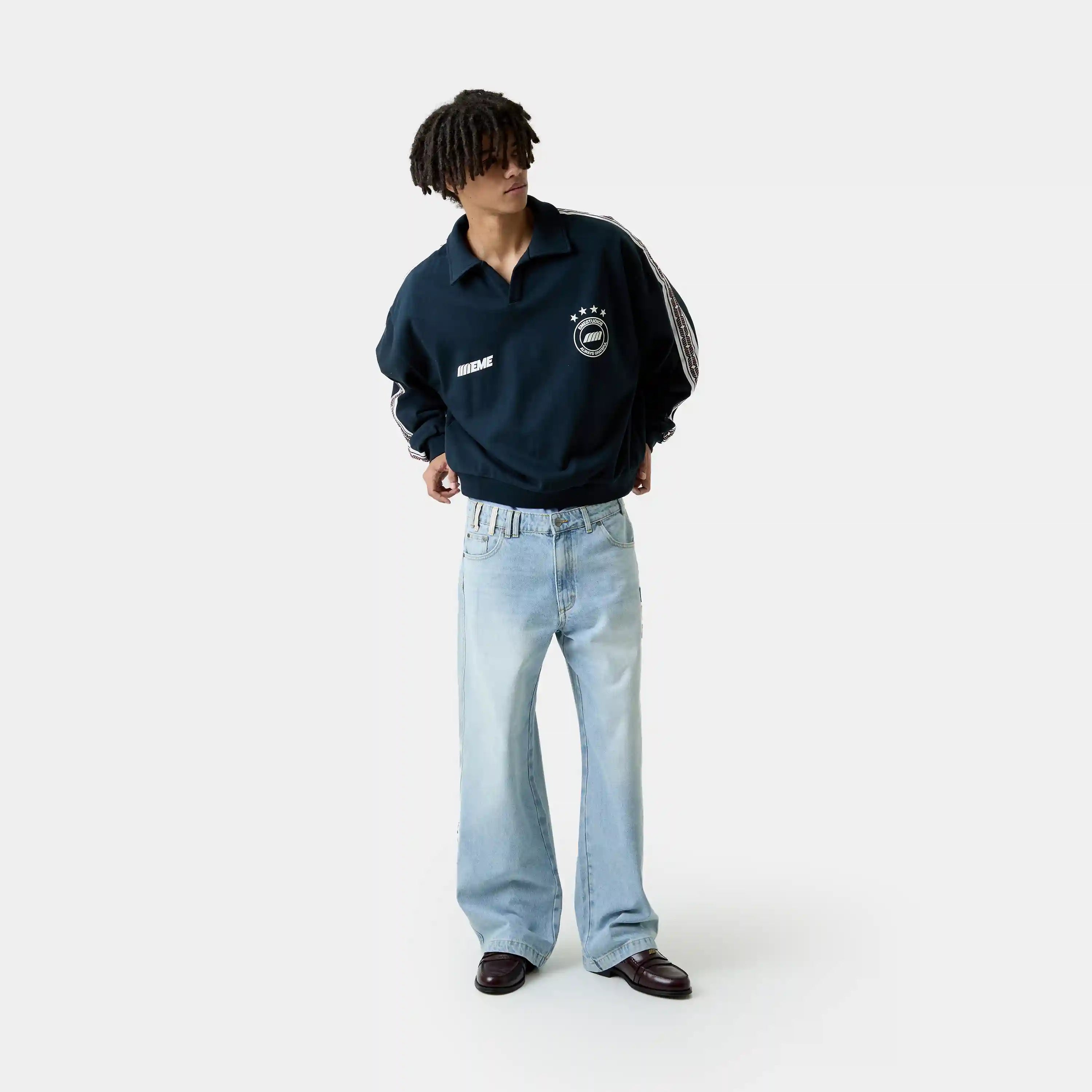 Cane Shadow Polo Crewneck Sweatshirts Eme Studios