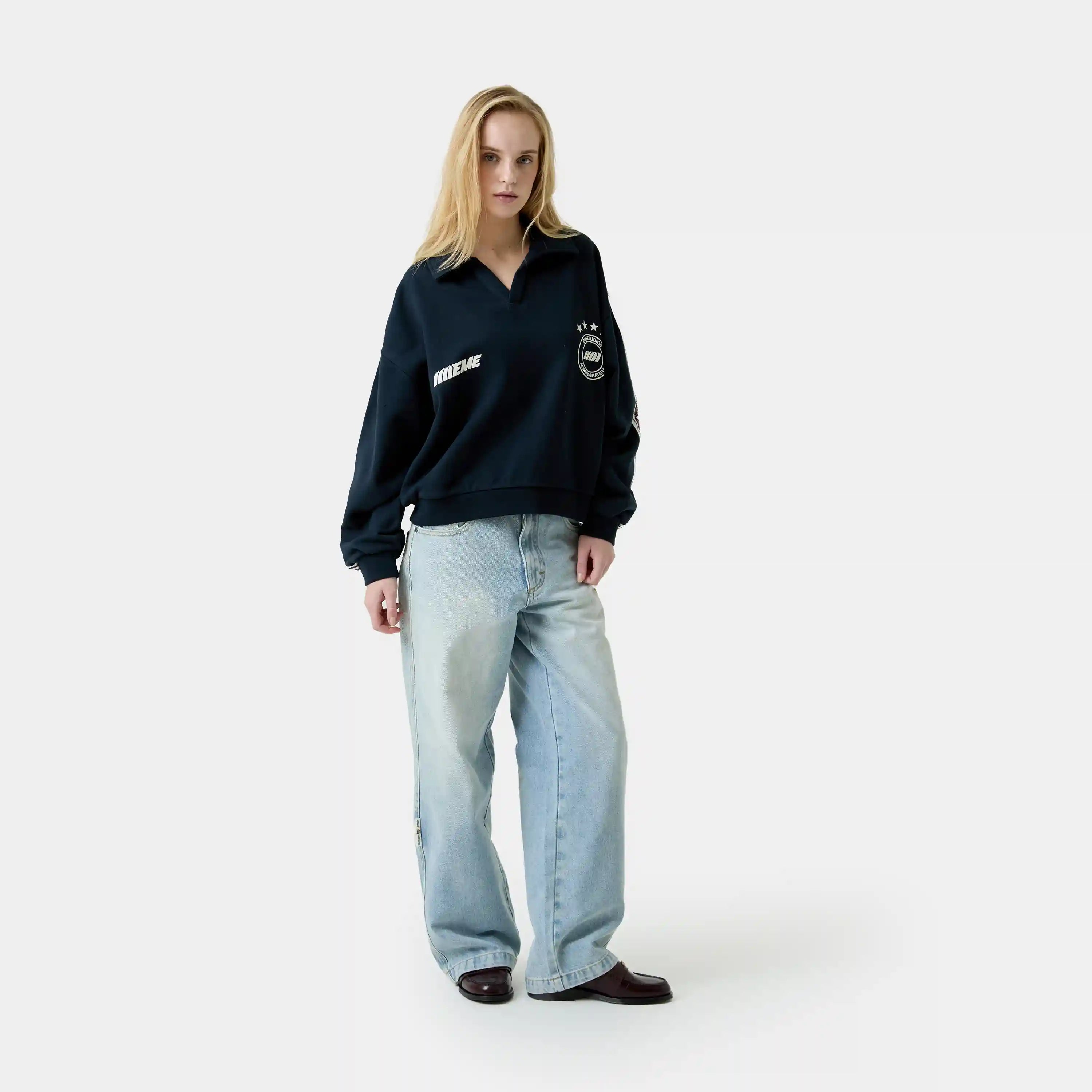 Cane Shadow Polo Crewneck Sweatshirts Eme Studios