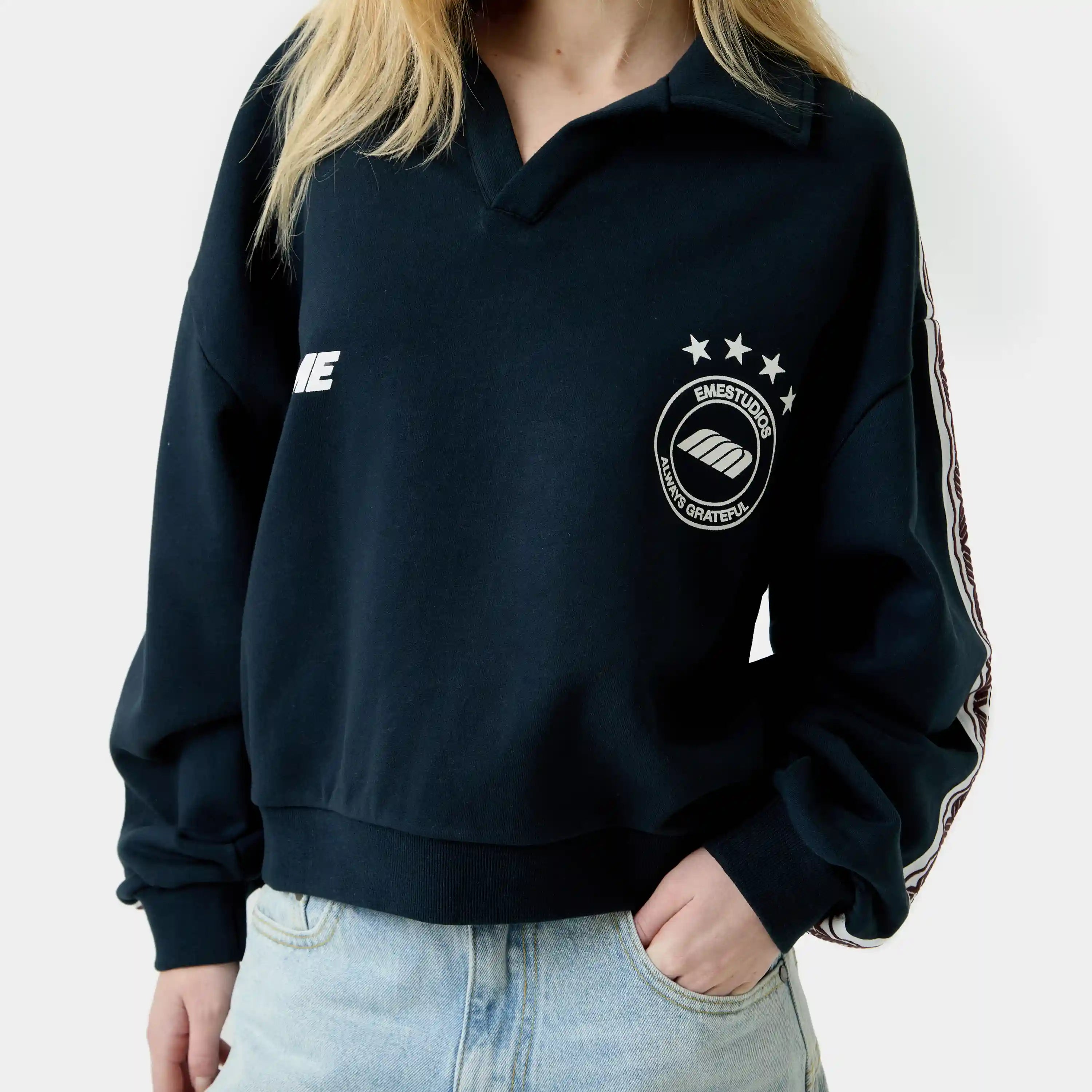 Cane Shadow Polo Crewneck Sweatshirts Eme Studios