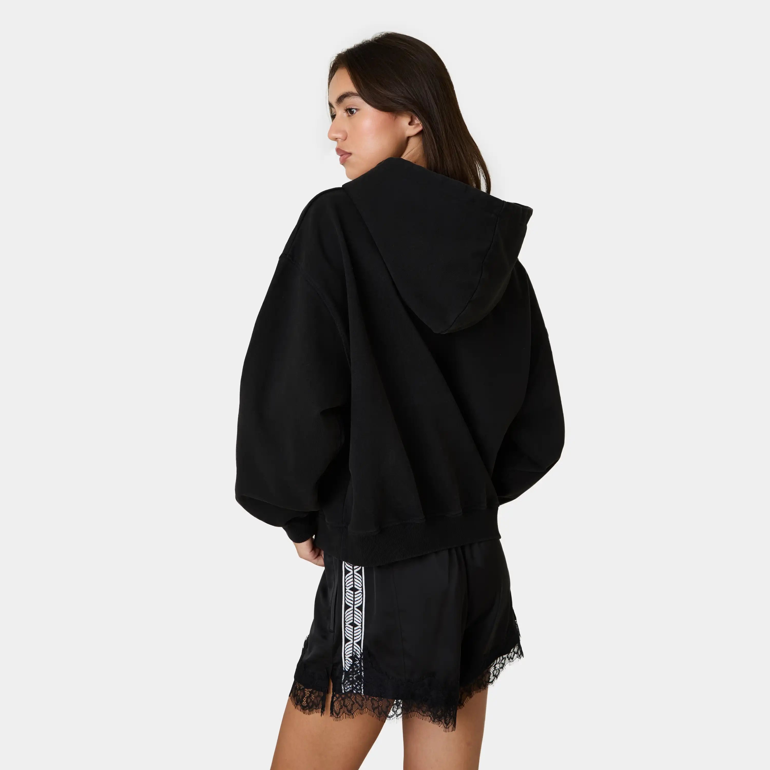 Cord Black Oversized Hoodie Hoodies Eme Studios