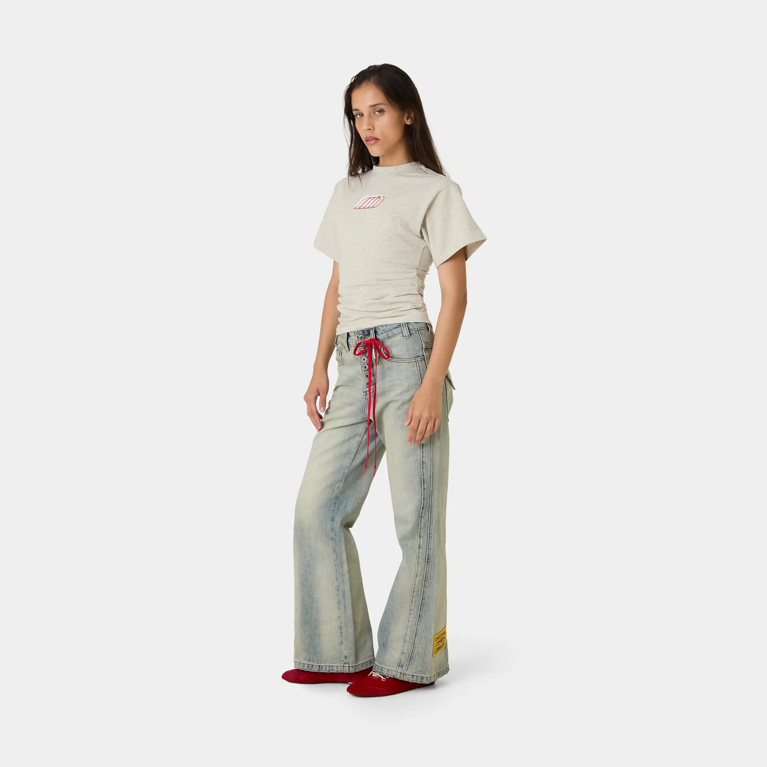 Medin Heather Grey Tee Woman T-Shirts Eme Studios