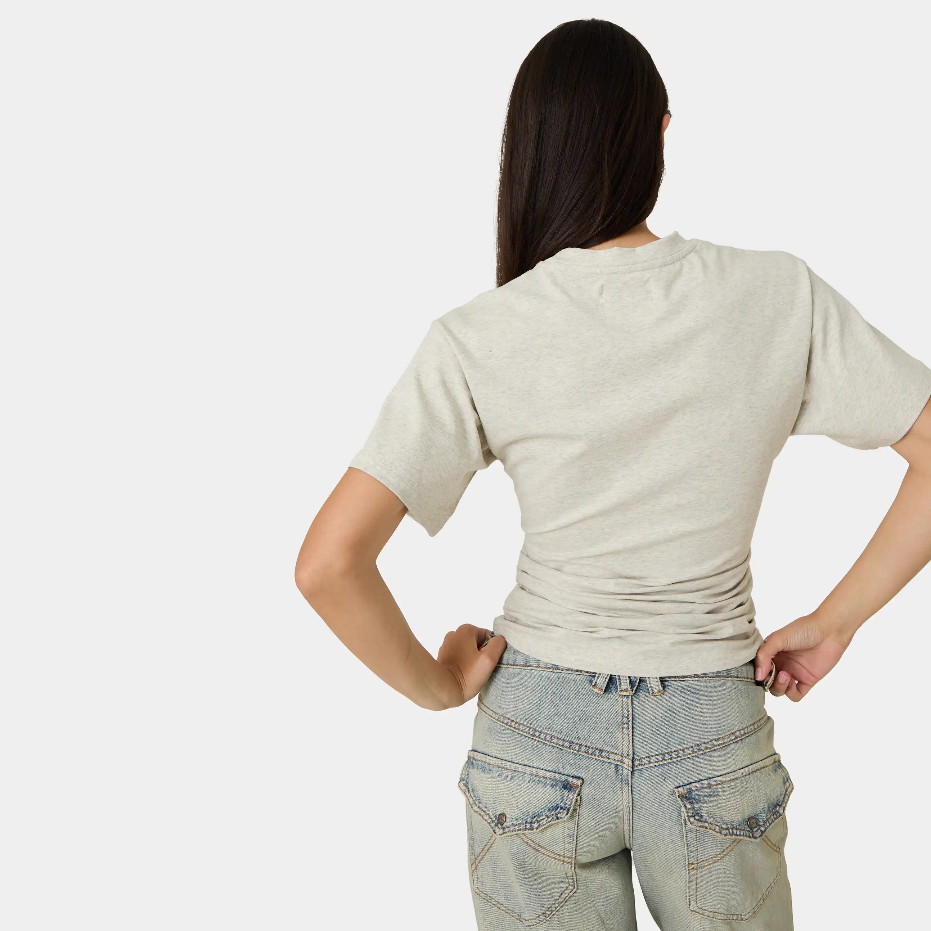 Medin Heather Grey Tee Woman T-Shirts Eme Studios
