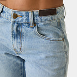 Vint Blue Denim Capri Pants Woman Pants Eme Studios