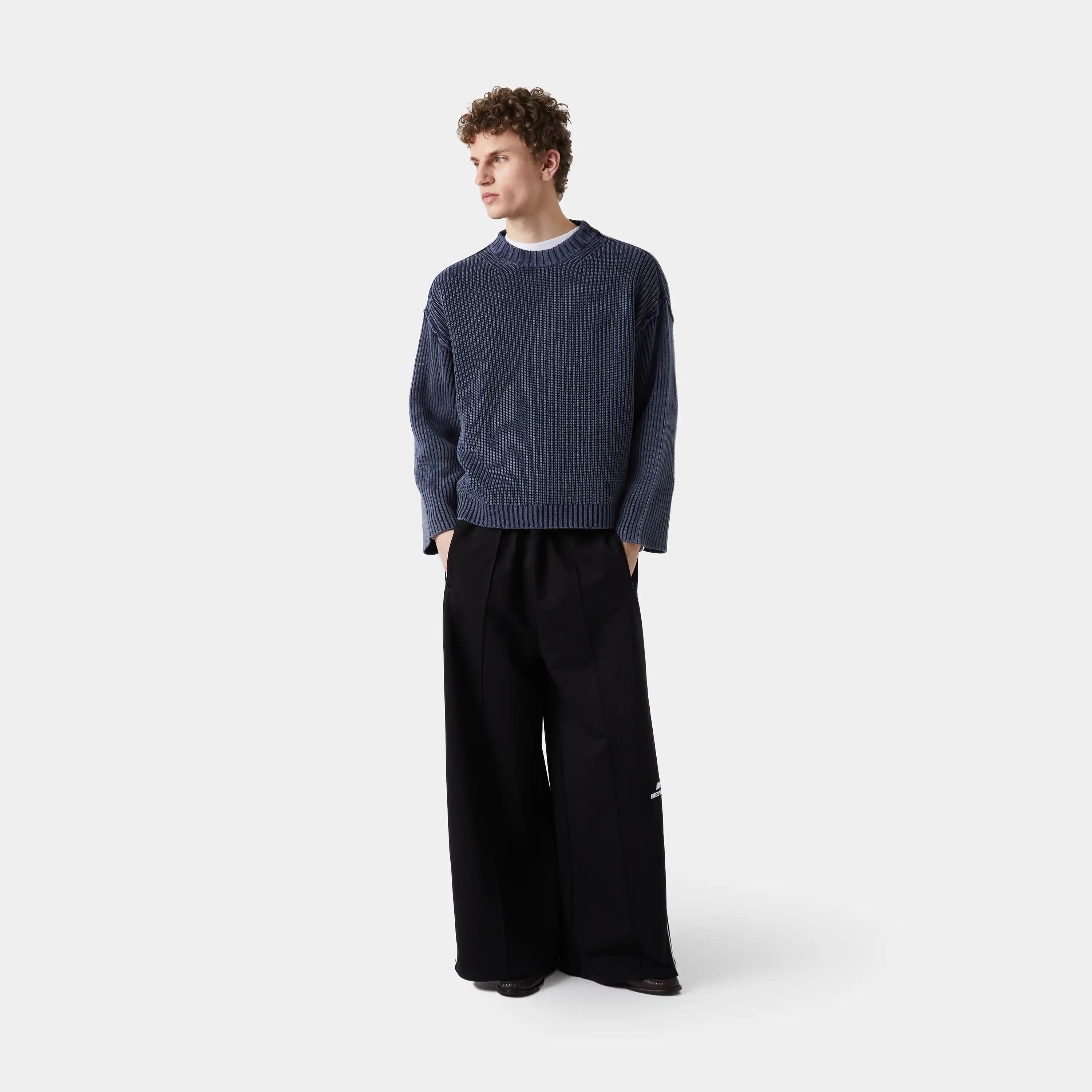 Collective Slate Blue Knit Sweater Knitwear eme