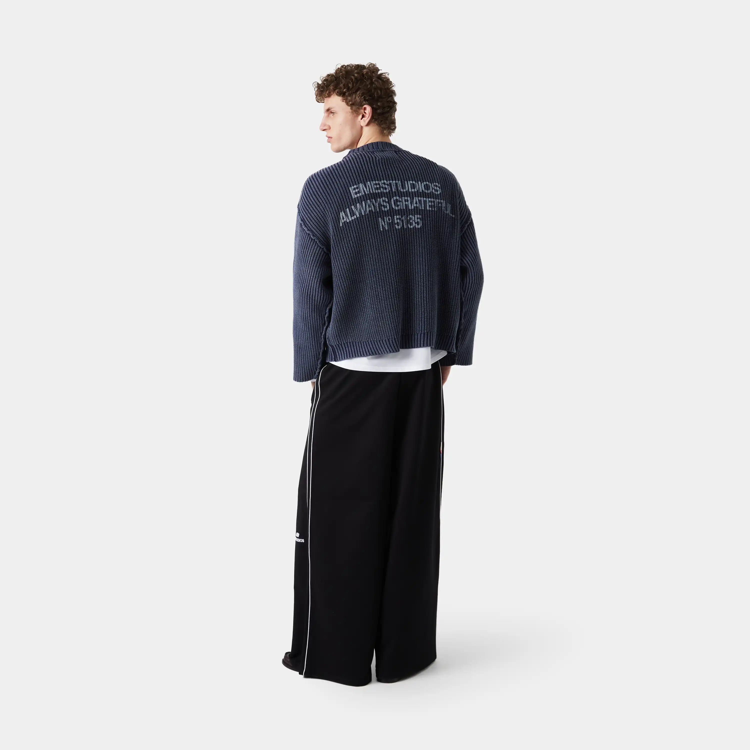 Collective Slate Blue Knit Sweater Knitwear eme