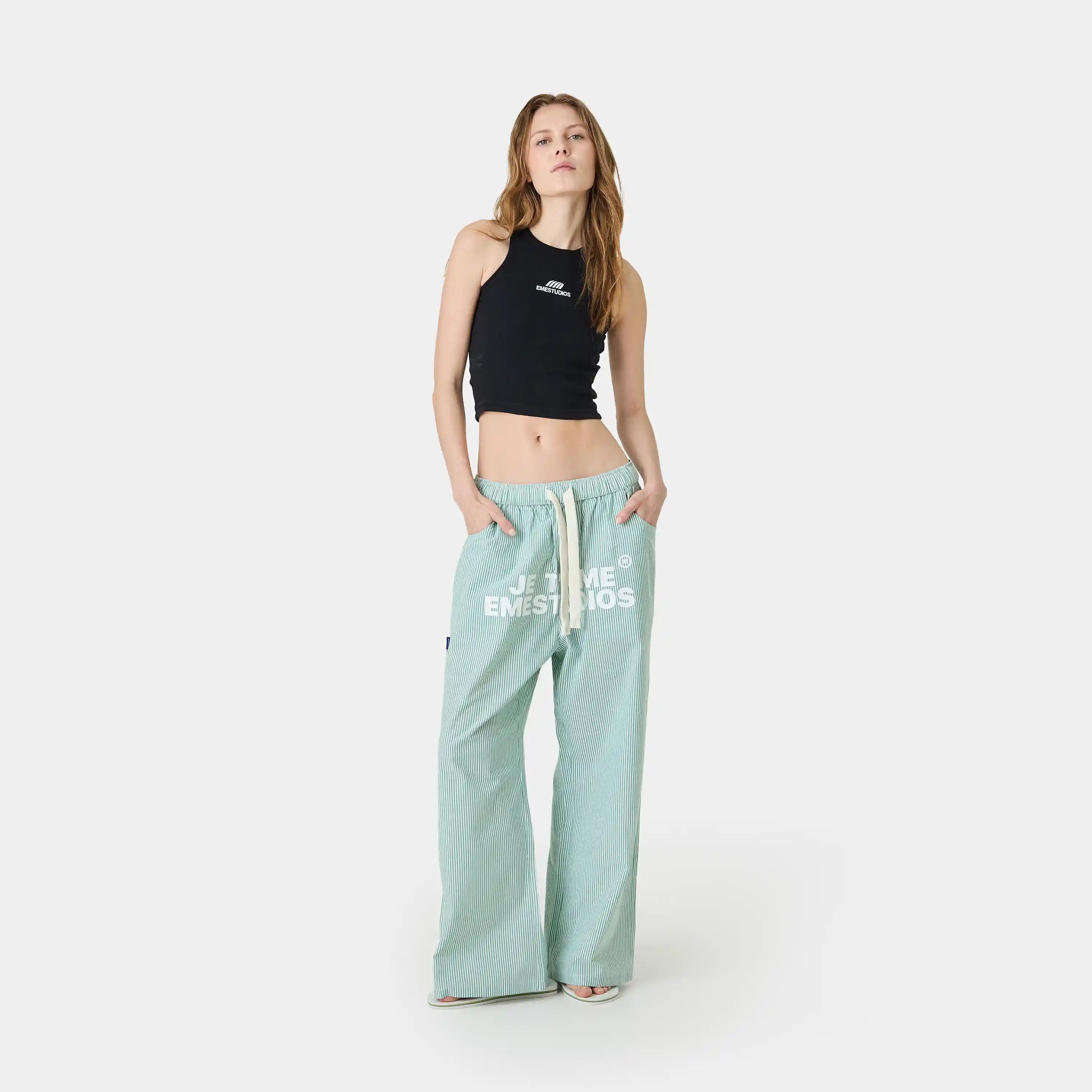 Jammies Je T'aime Mint Stripped CLP Pants Eme Studios