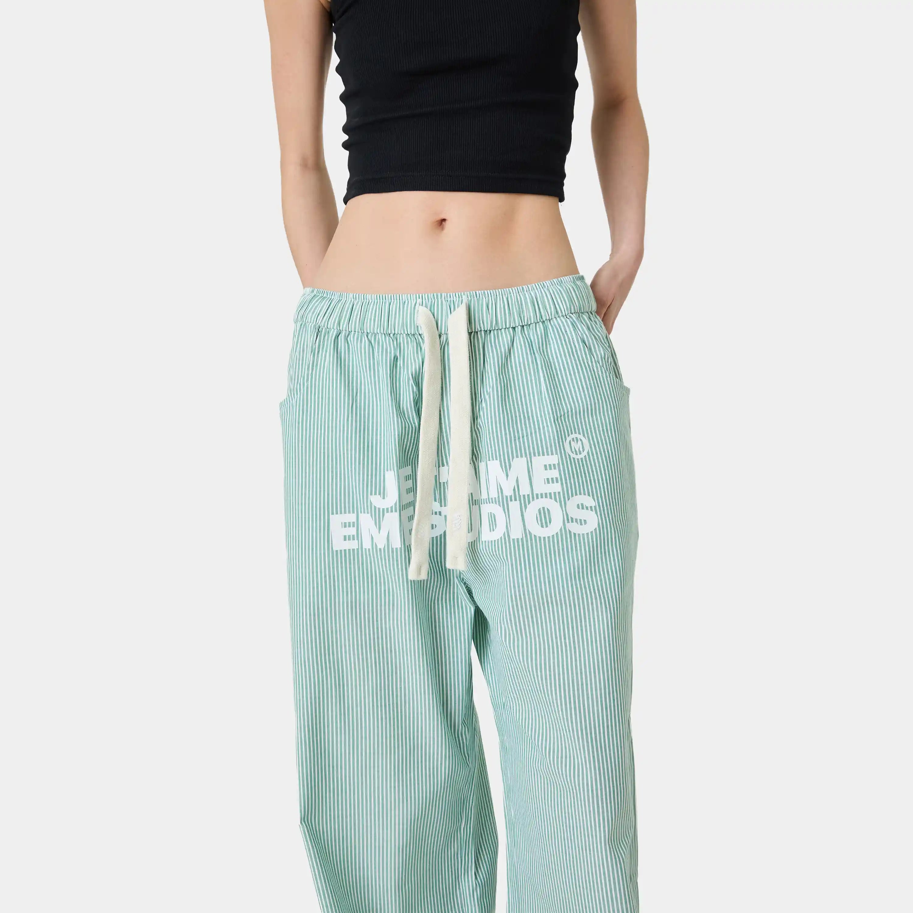 Jammies Je T'aime Mint Stripped CLP Pants Eme Studios