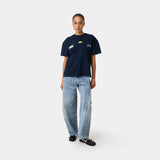 Ikko Navy Oversized Tee T-shirts Eme Studios