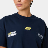 Ikko Navy Oversized Tee T-shirts Eme Studios