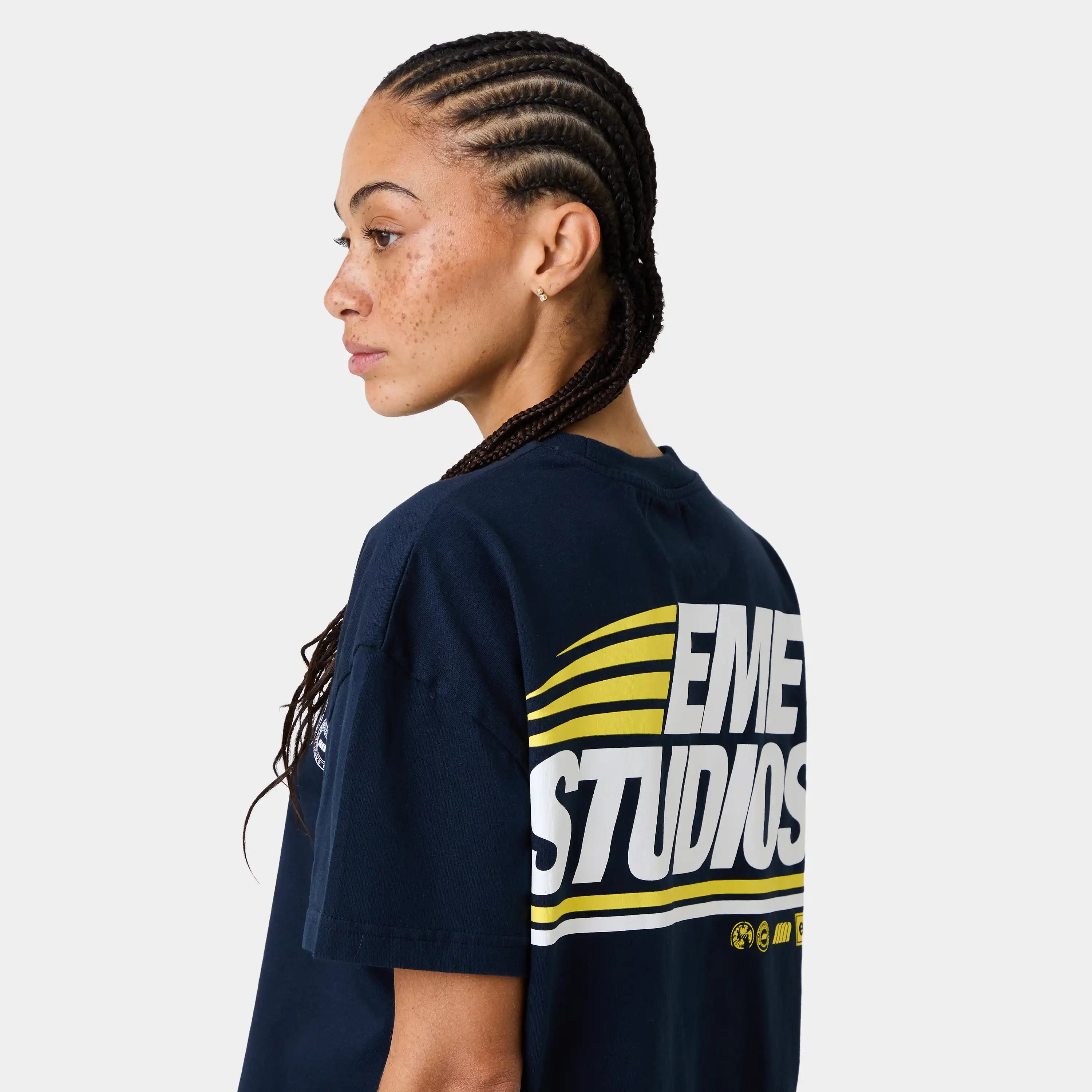 Ikko Navy Oversized Tee T-shirts Eme Studios