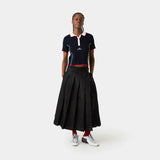Fete Navy Knit Polo Woman Knitwear Eme Studios