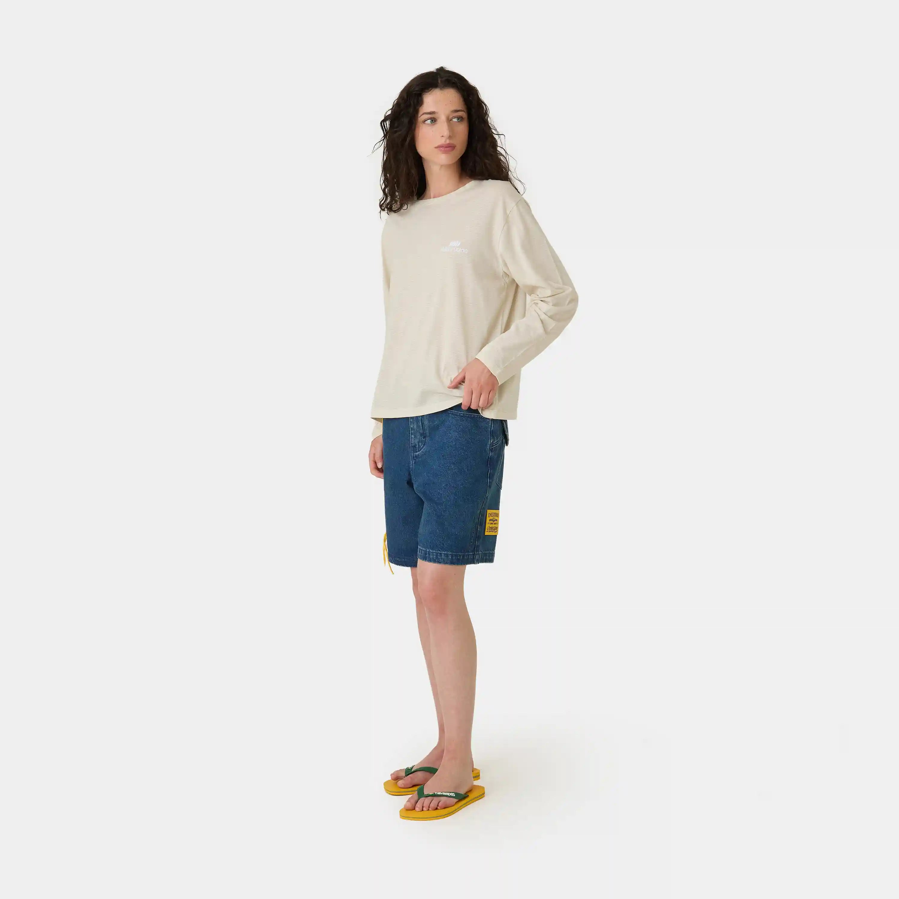 Rhodes Off Sand Long Sleeve T-shirts Eme Studios