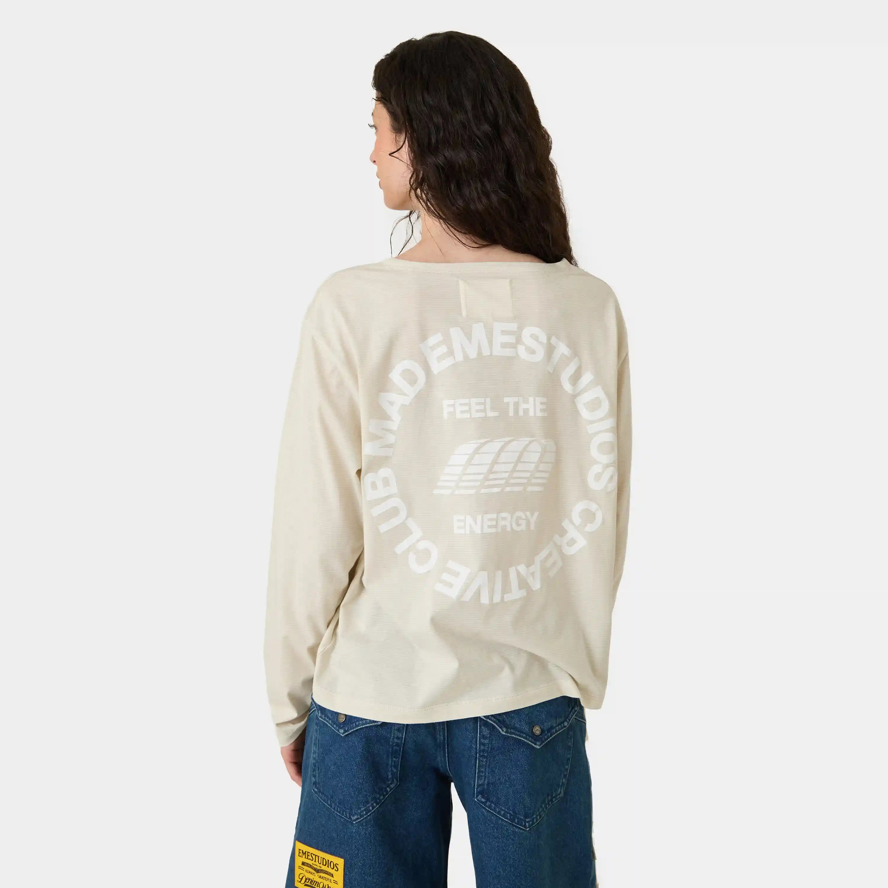 Rhodes Off Sand Long Sleeve T-shirts Eme Studios