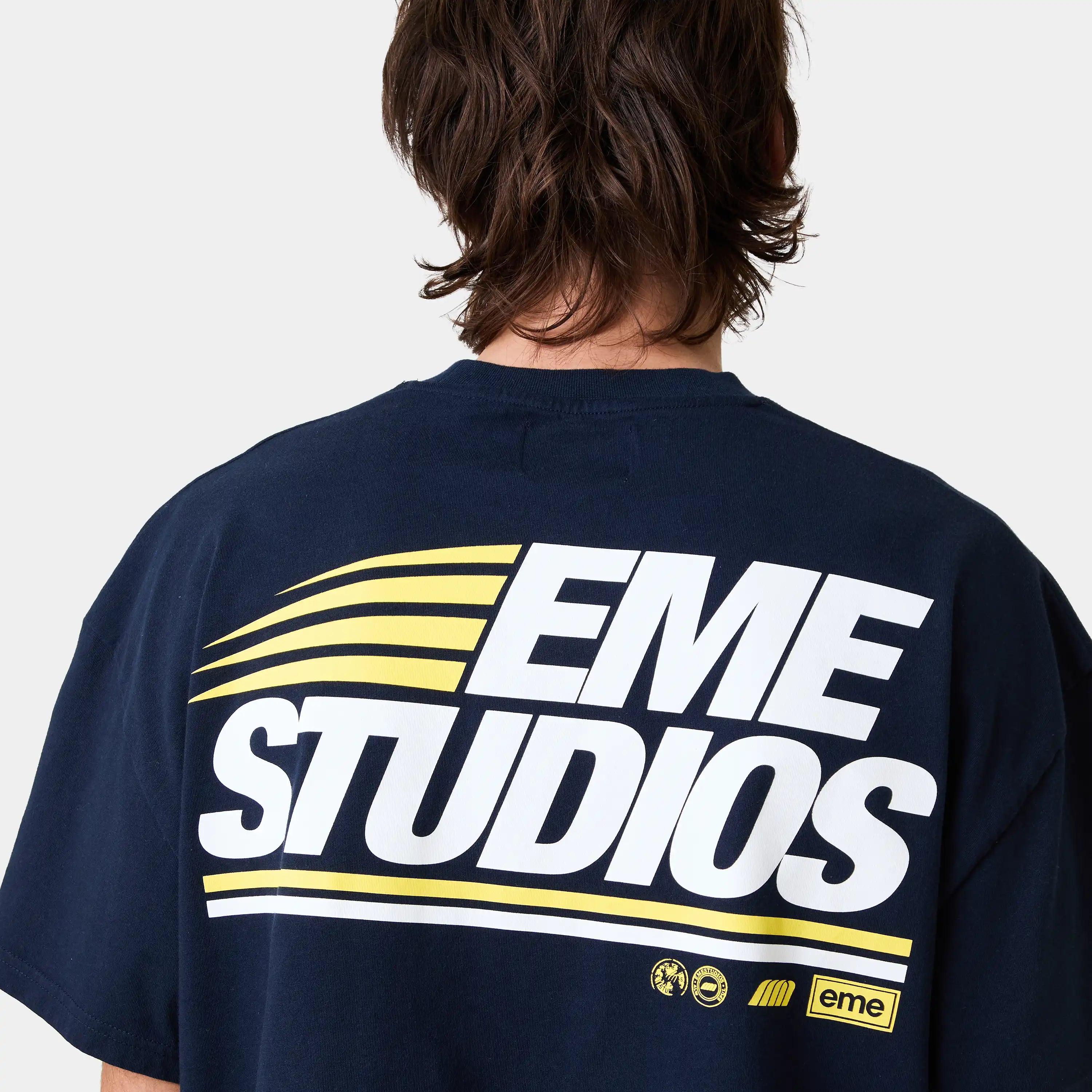 Ikko Navy Oversized Tee T-shirts Eme Studios
