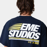 Ikko Navy Oversized Tee T-shirts Eme Studios
