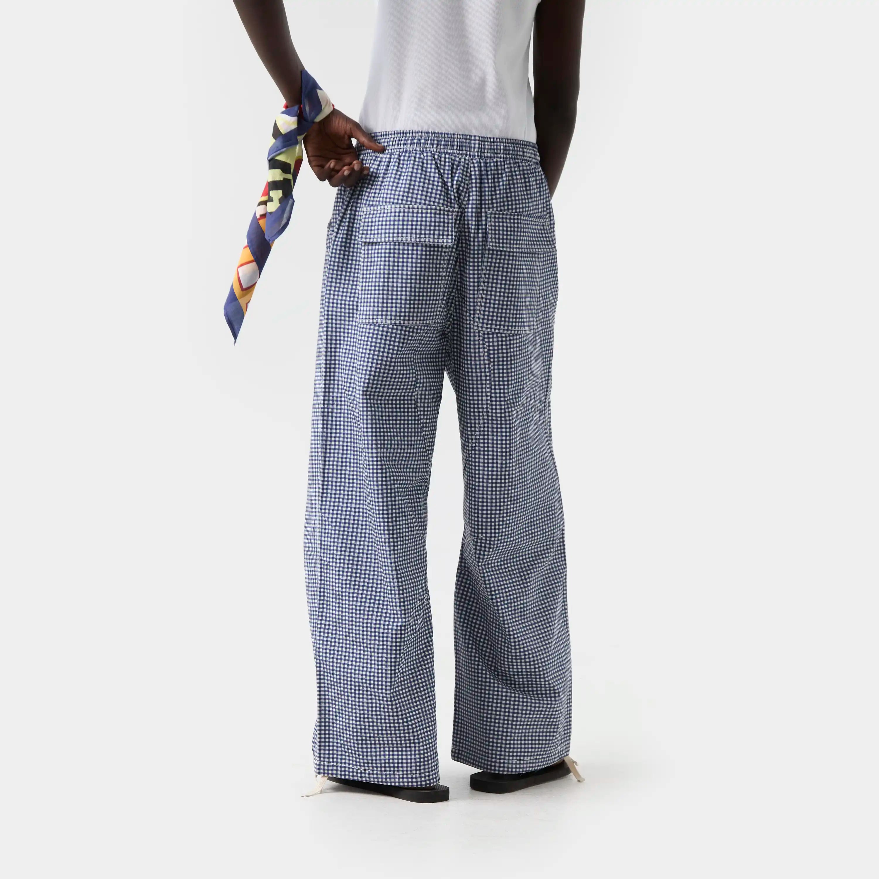 Patches Vichy Indigo Cargo Pants Pants eme
