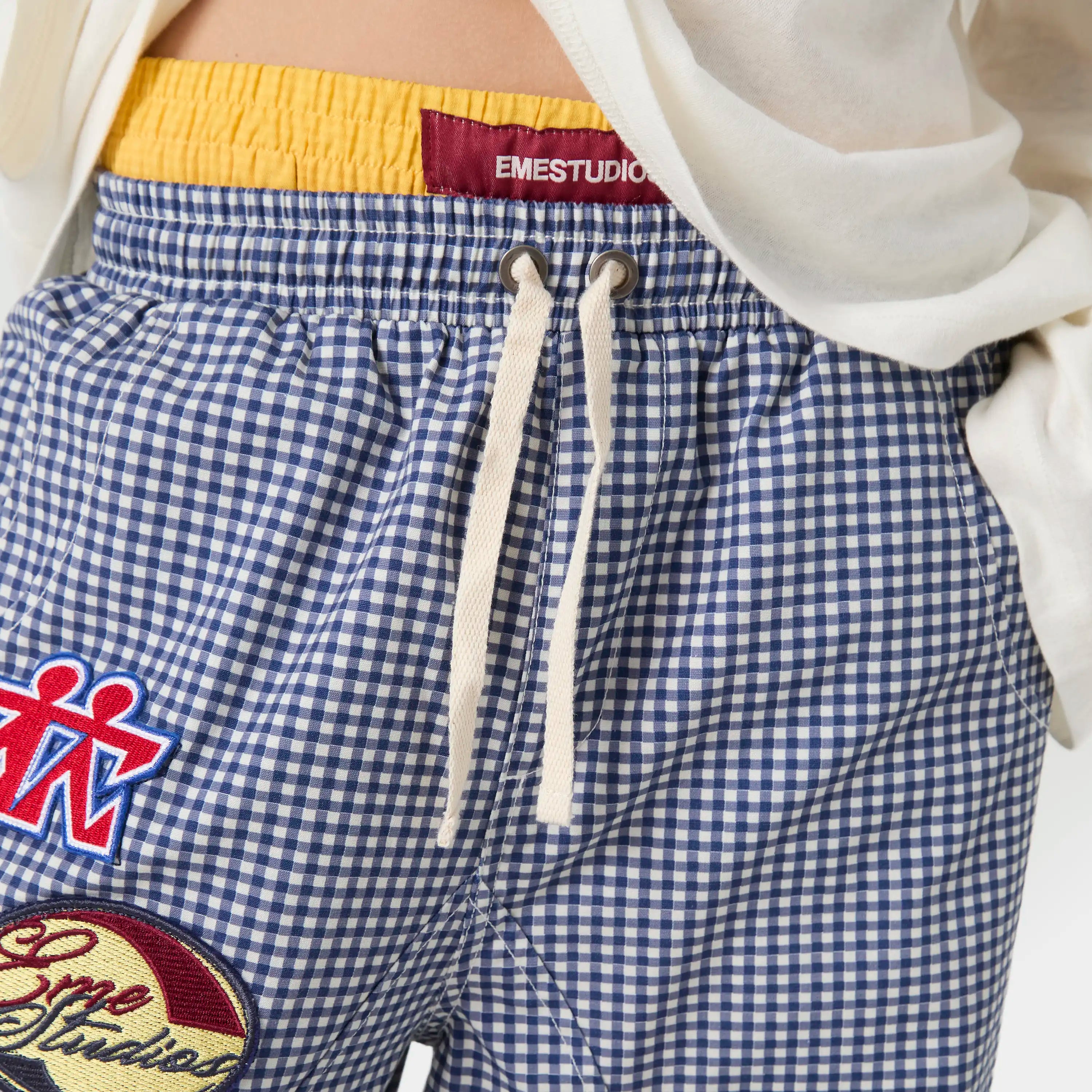 Patches Vichy Indigo Cargo Pants Pants eme