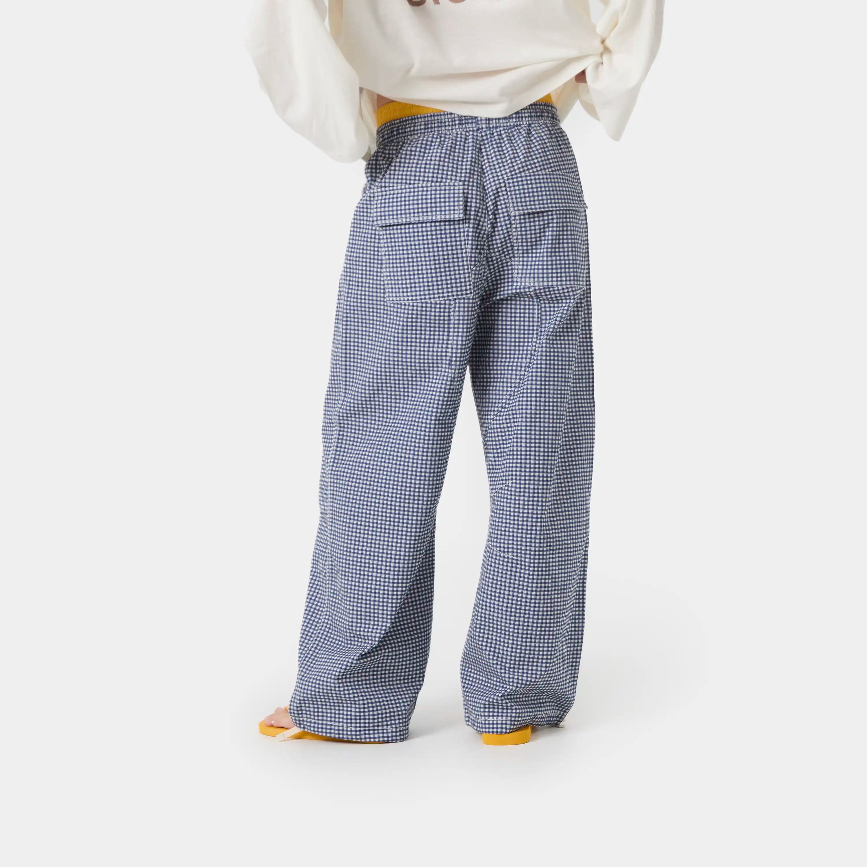 Patches Vichy Indigo Cargo Pants Pants eme