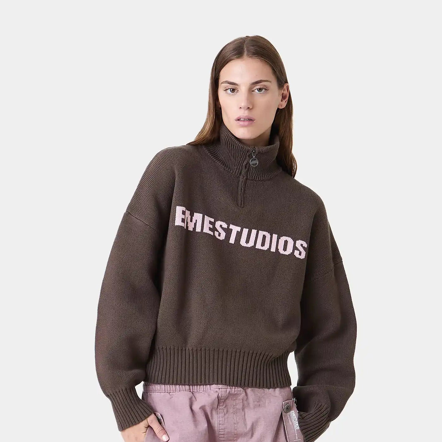 Hudson Lollipop Half Zip Knitwear Eme Studios