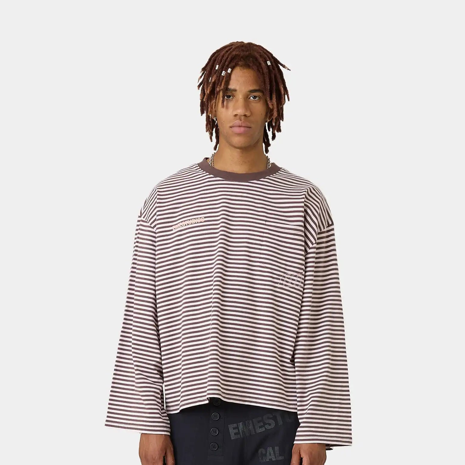 Cedar Fawn Striped Long Sleeve T-shirts Eme Studios