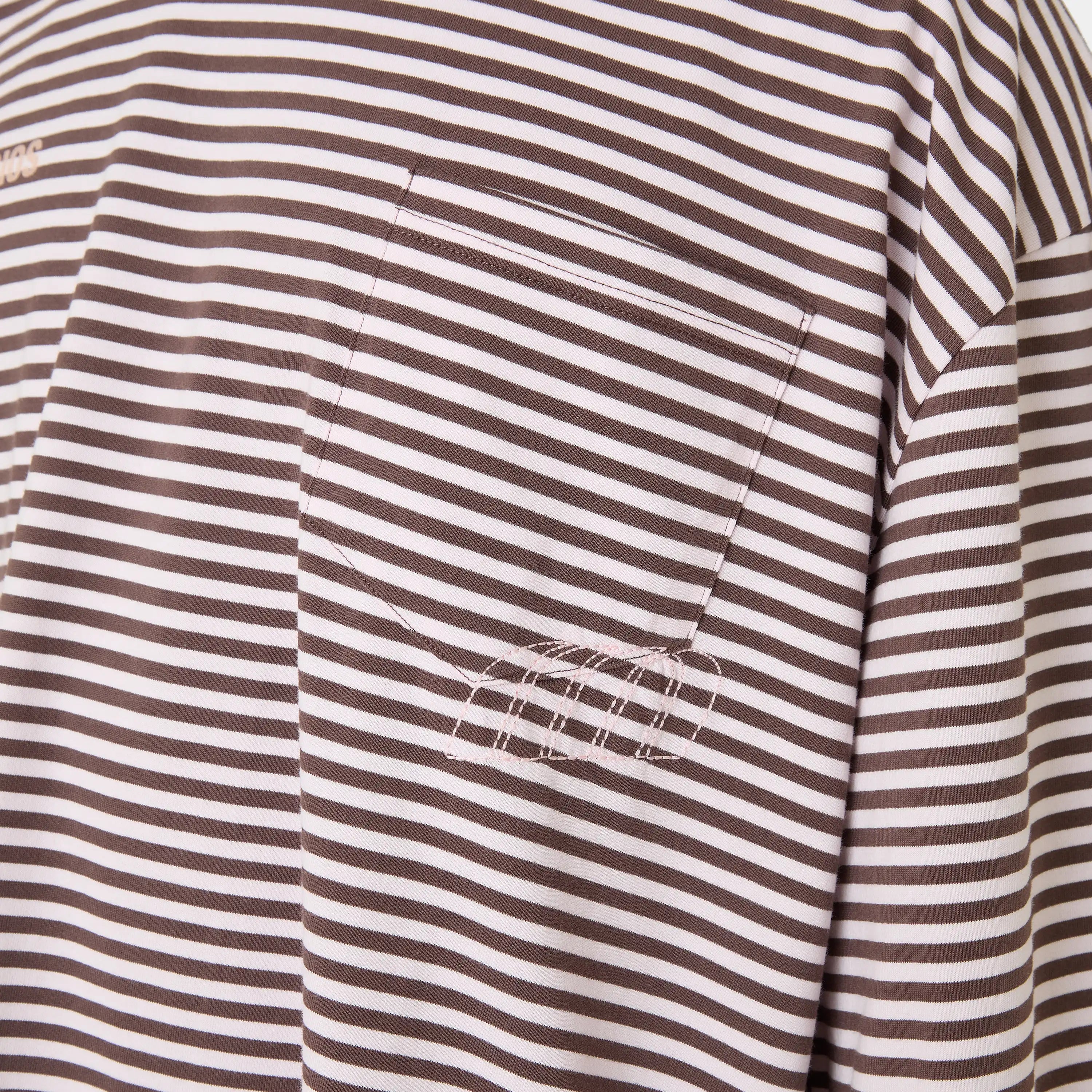 Cedar Fawn Striped Long Sleeve T-shirts Eme Studios