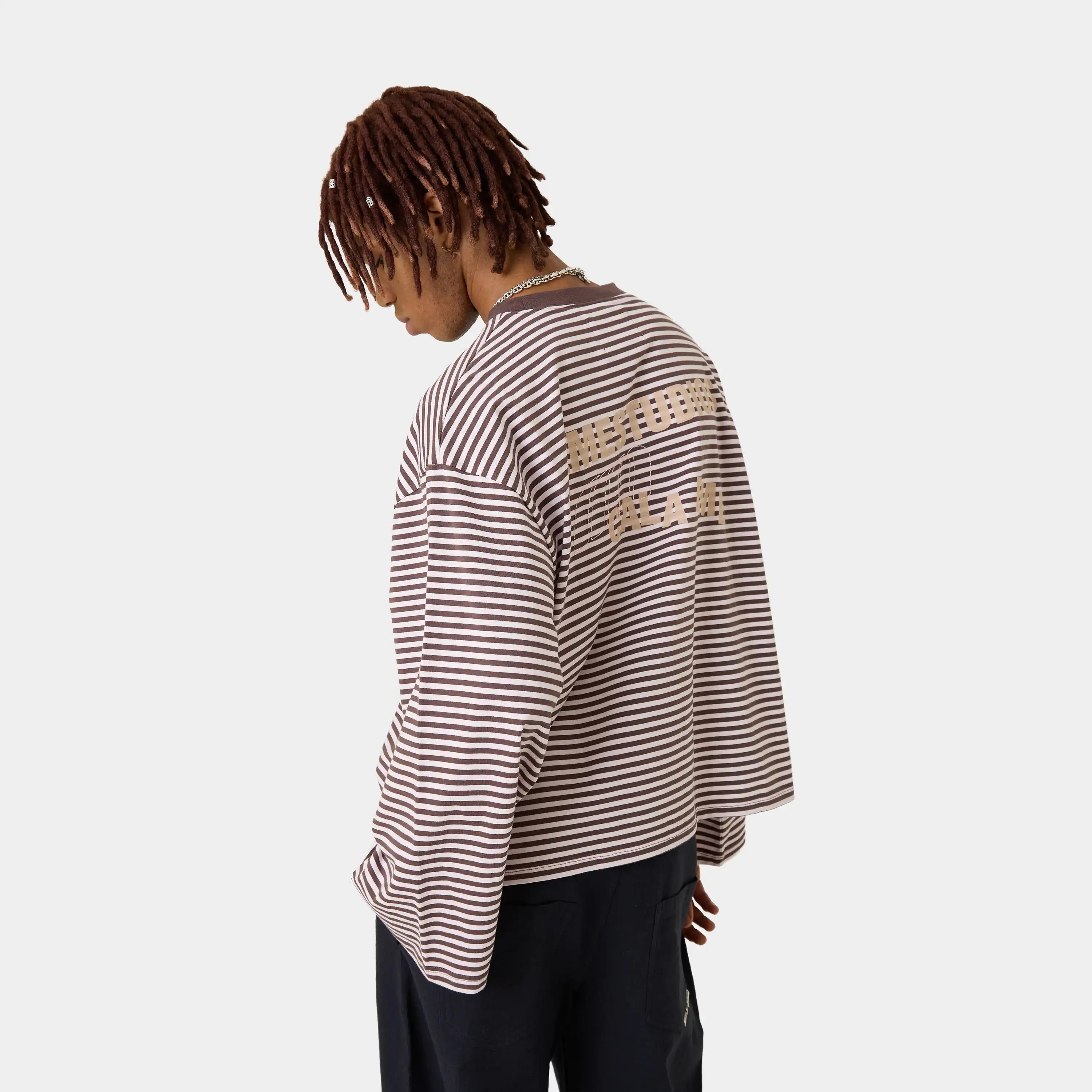 Cedar Fawn Striped Long Sleeve T-shirts Eme Studios