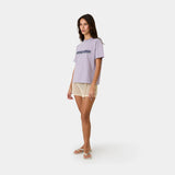 Outline Lavender Oversized Tee T-shirts Eme Studios