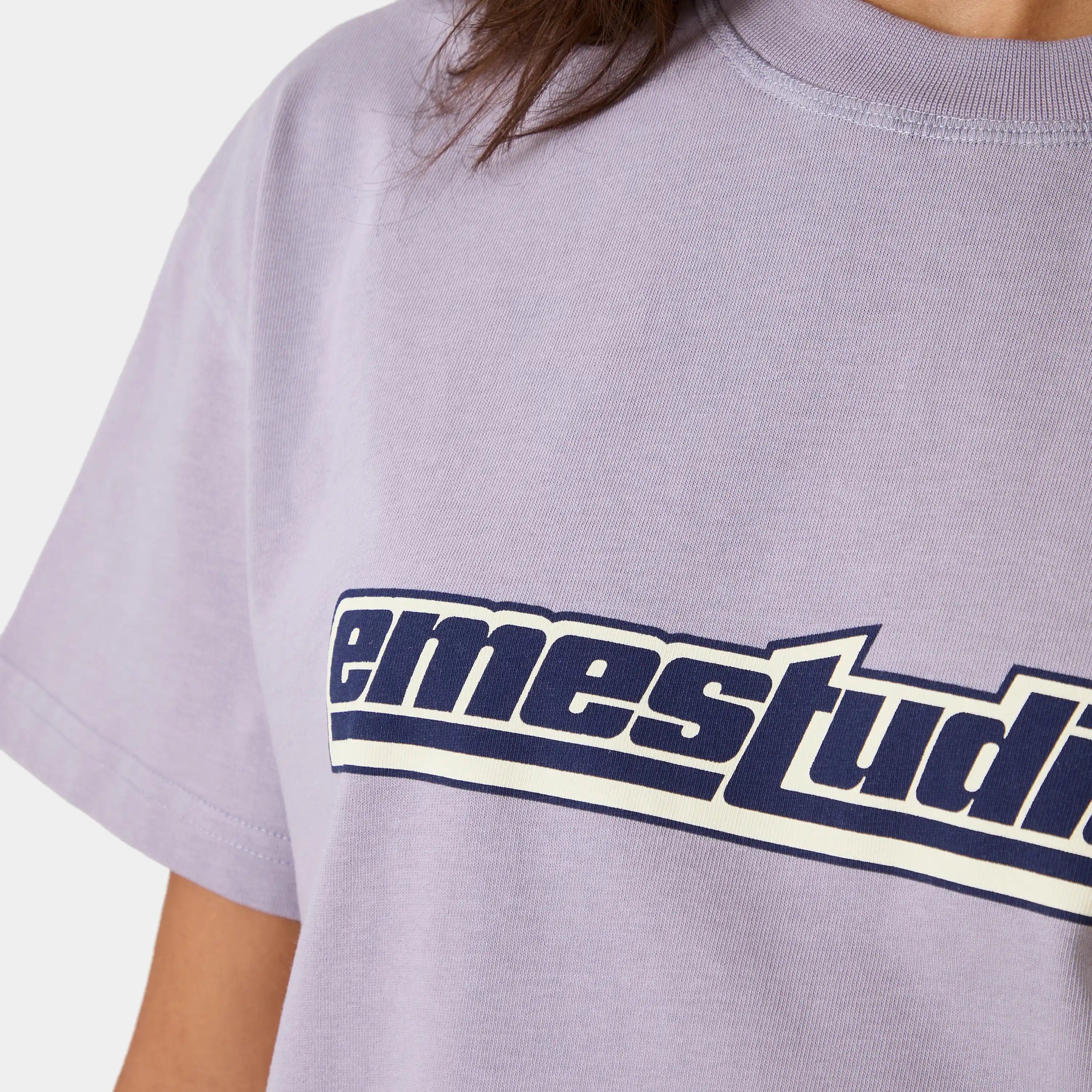 Outline Lavender Oversized Tee T-shirts Eme Studios