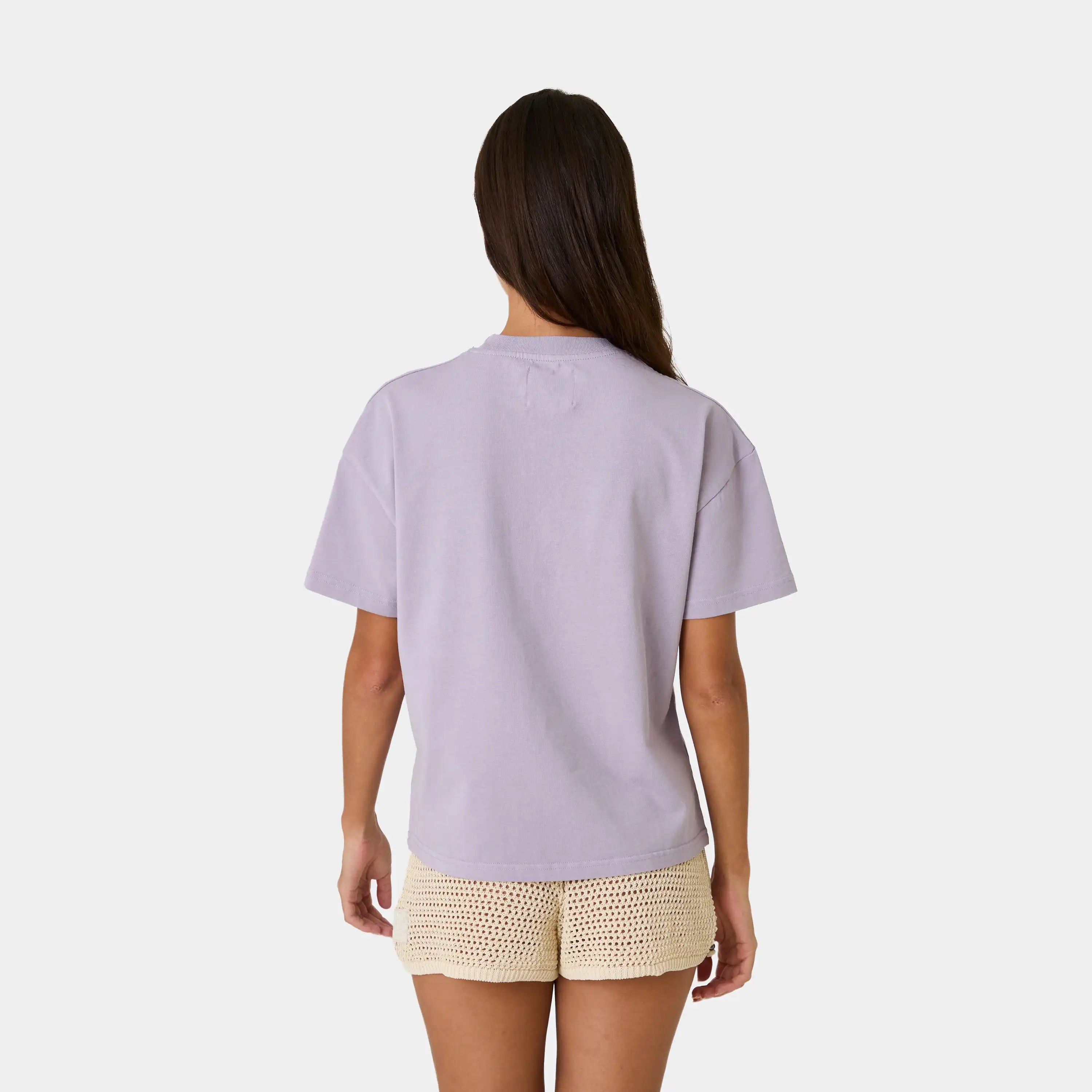 Outline Lavender Oversized Tee T-shirts Eme Studios