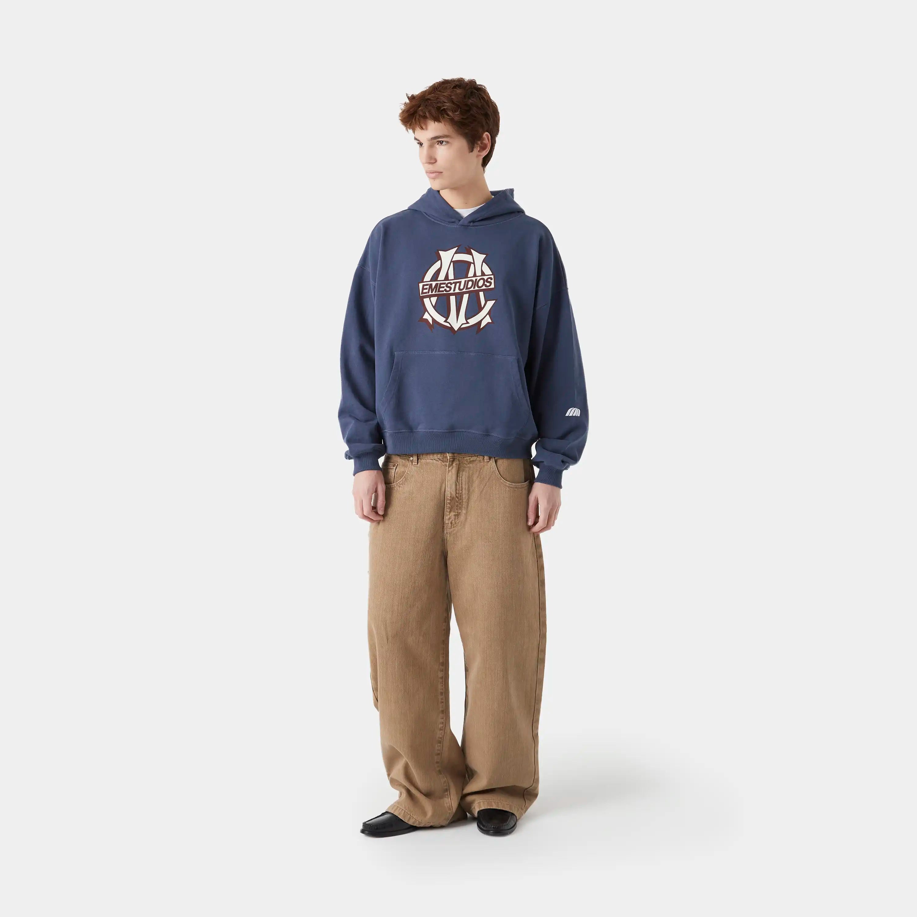 Le Panier Navy Oversized Hoodie Hoodies eme