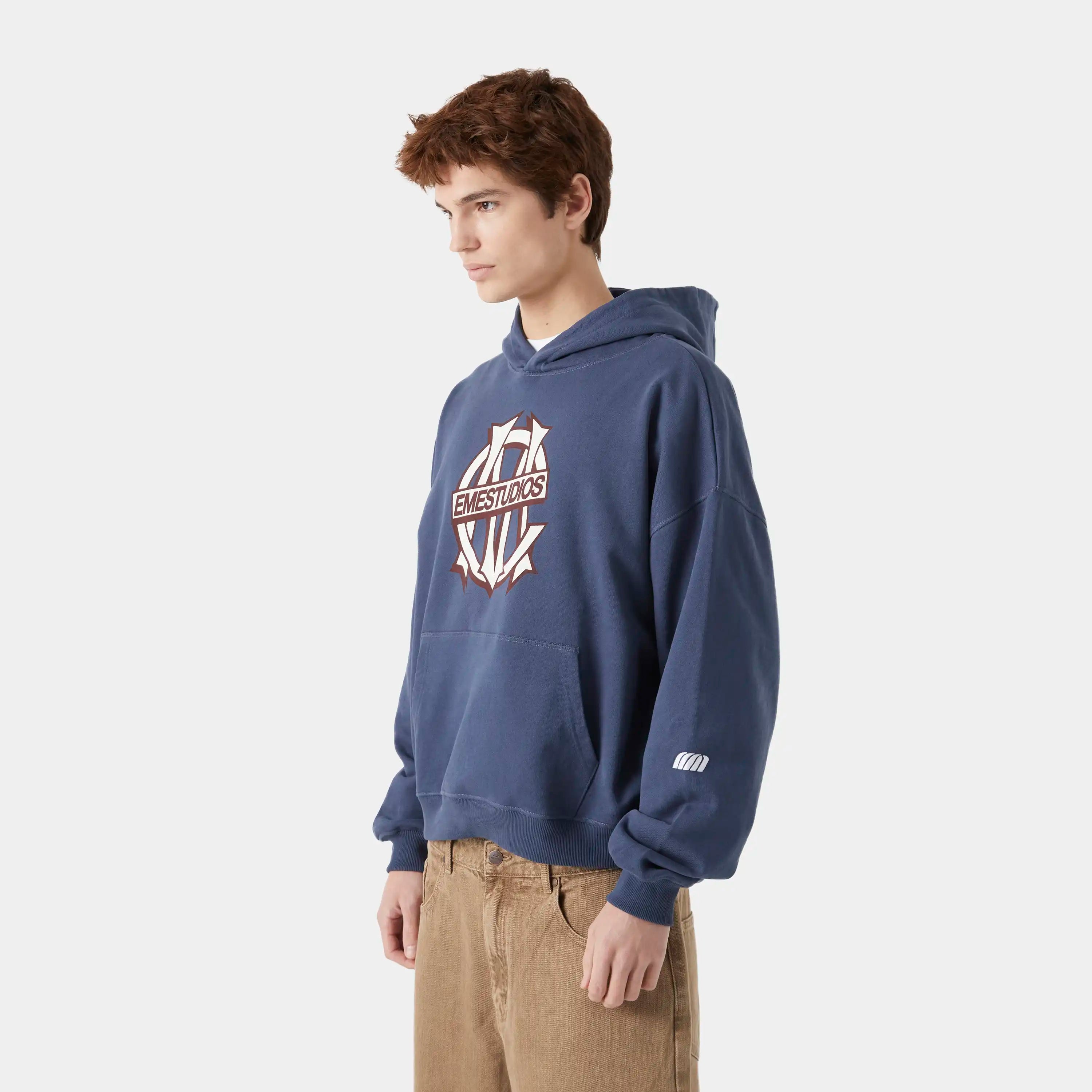 Le Panier Navy Oversized Hoodie Hoodies eme