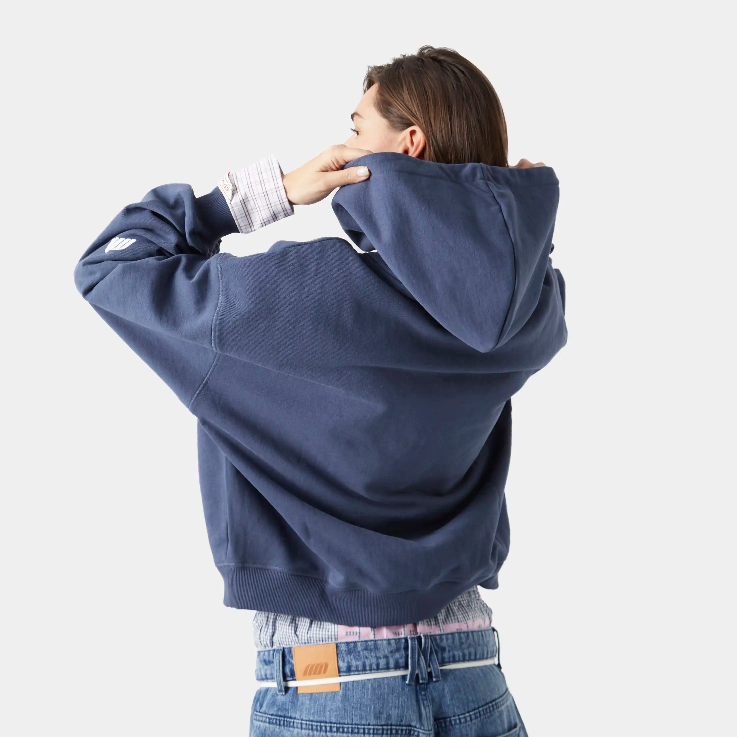 Le Panier Navy Oversized Hoodie Hoodies eme