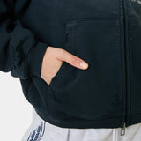 Keeper Shadow Cropped Boxy Full Zip Hoodies Eme Studios