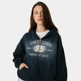 Keeper Shadow Cropped Boxy Full Zip Hoodies Eme Studios