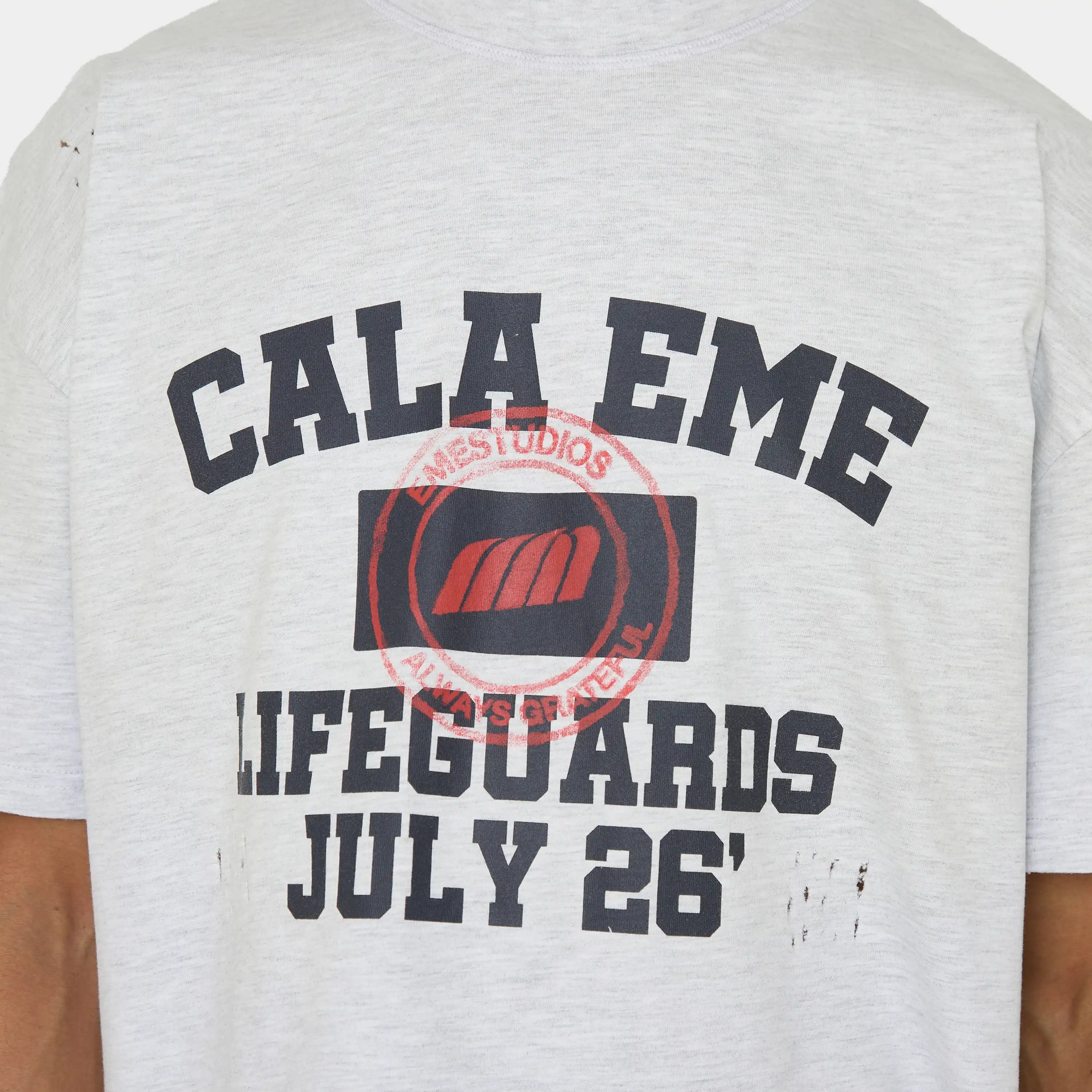 Belmont Heather Grey Oversized Tee T-shirts Eme Studios
