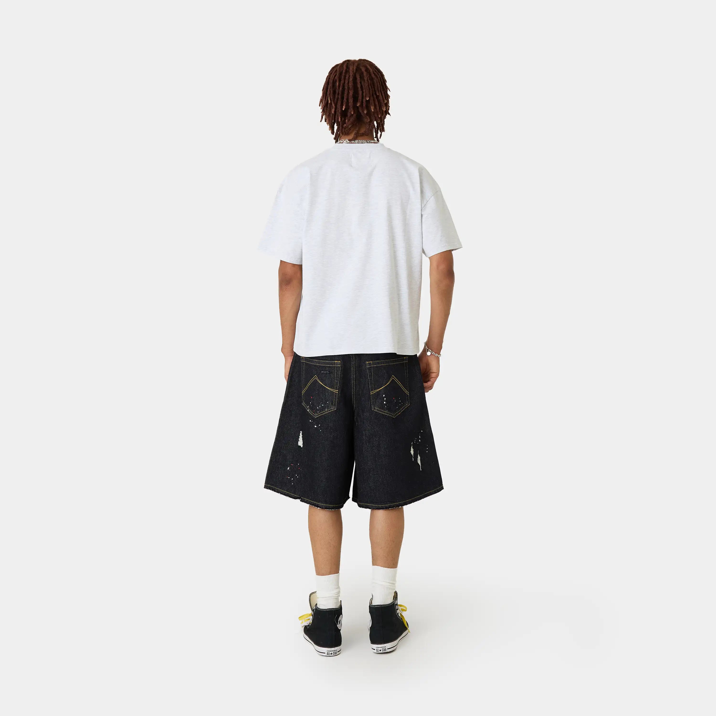 Belmont Heather Grey Oversized Tee T-shirts Eme Studios