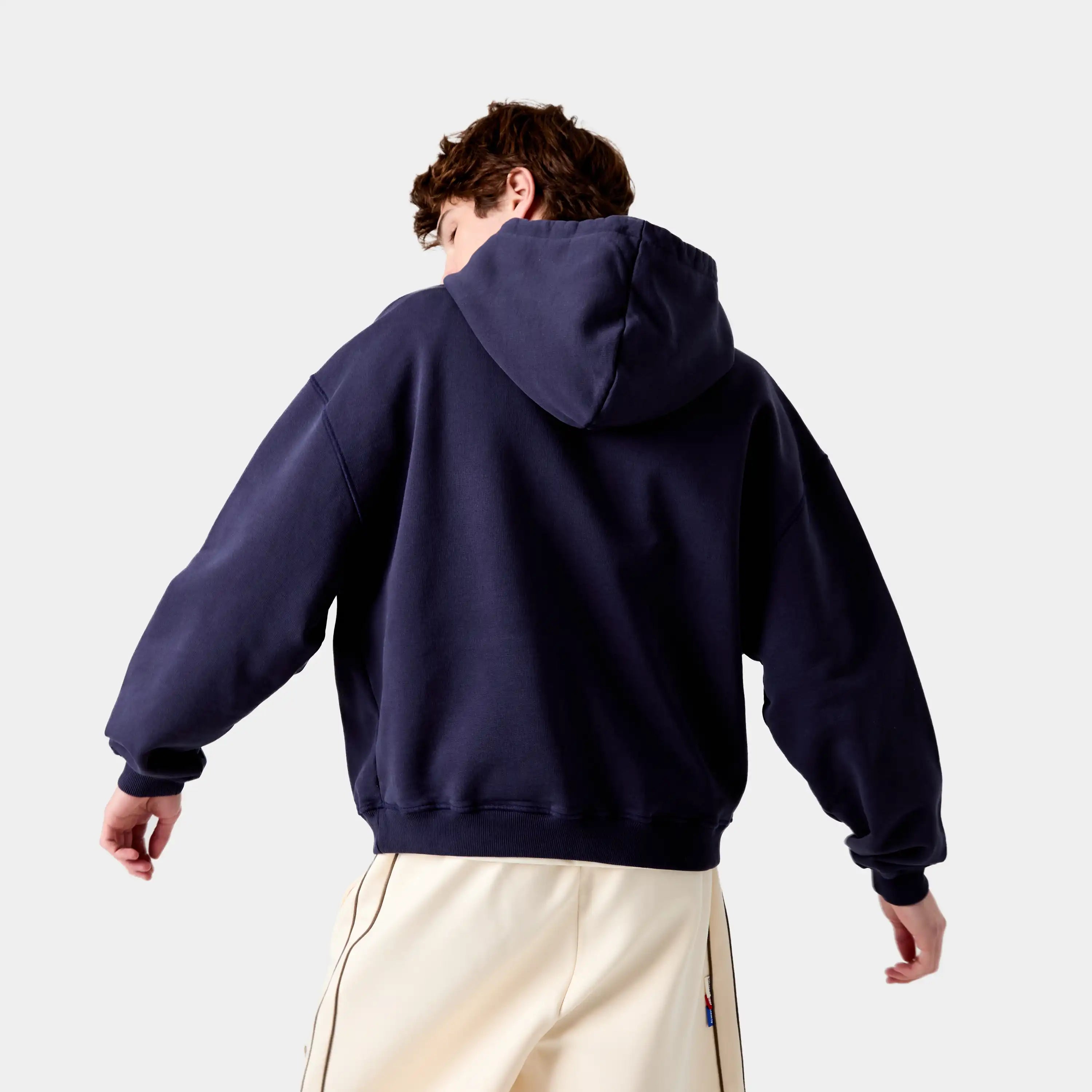 Inside Out Navy Oversized Hoodie Hoodies eme