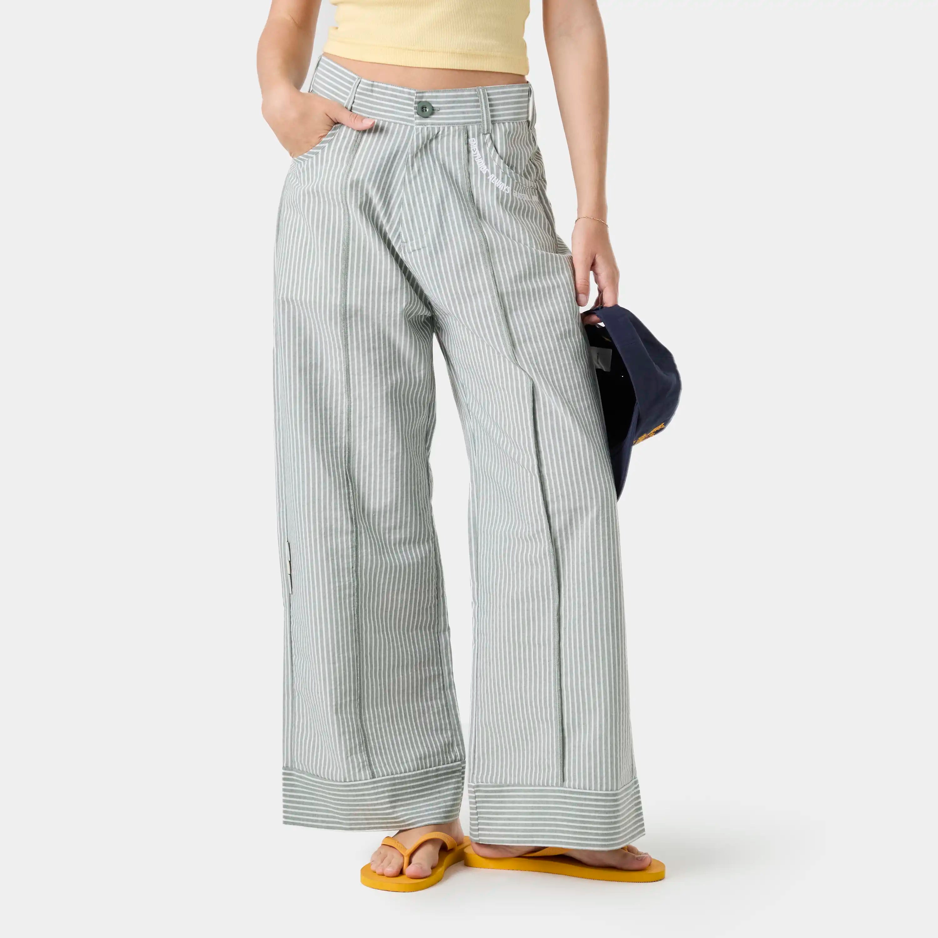 Striped Hunt Baggy Pants Pants eme