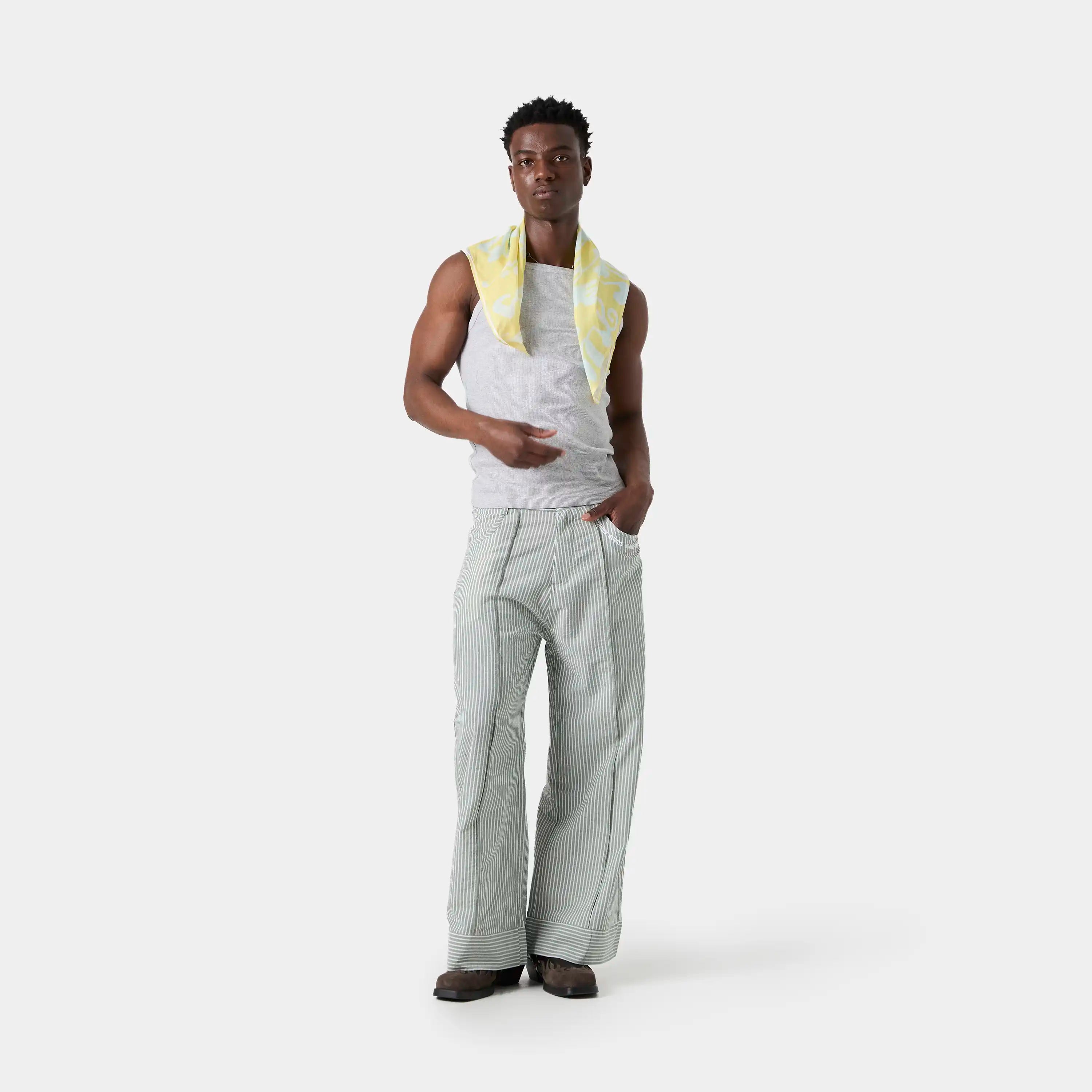Striped Hunt Baggy Pants Pants eme