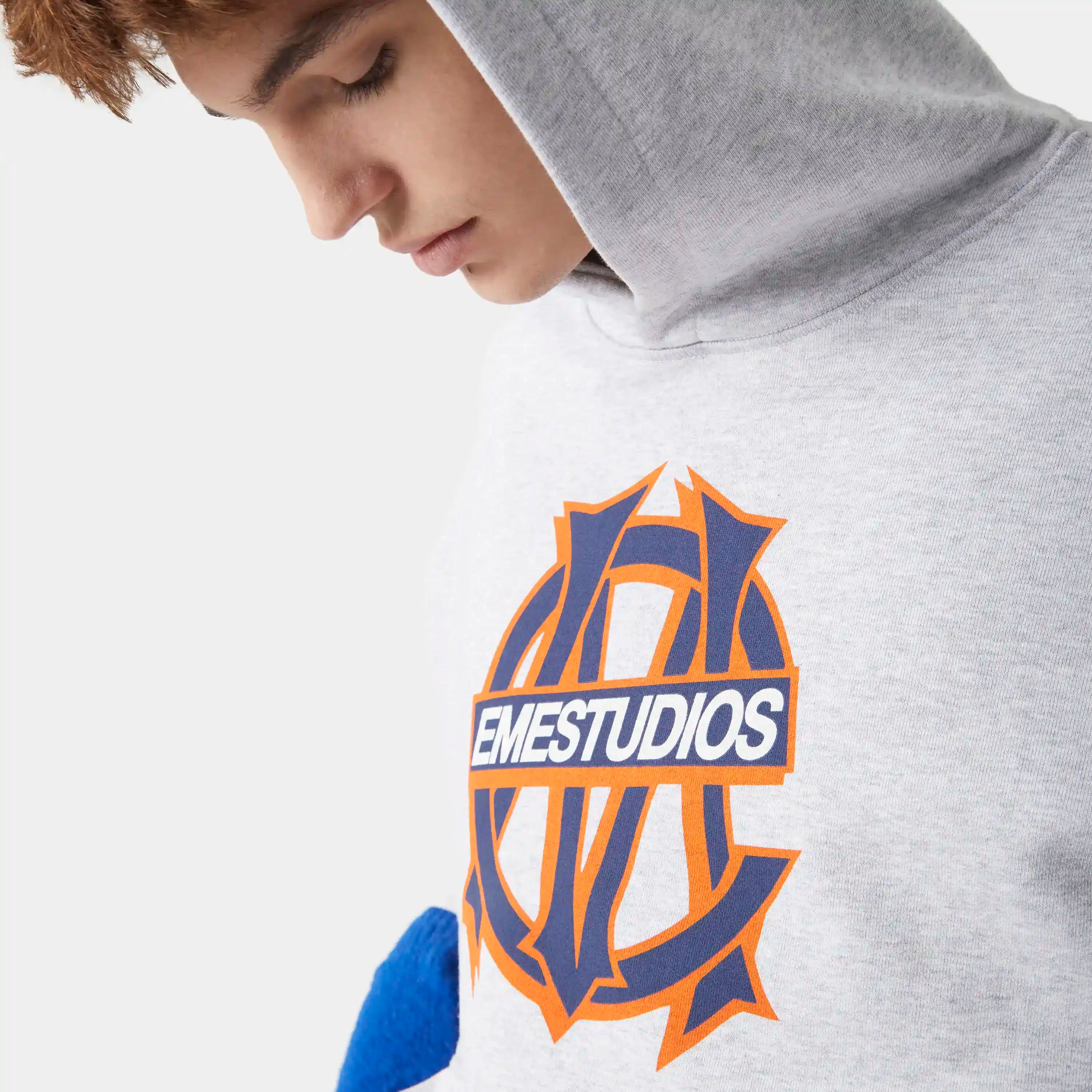 Le Panier Heather Grey Oversized Hoodie Hoodies eme
