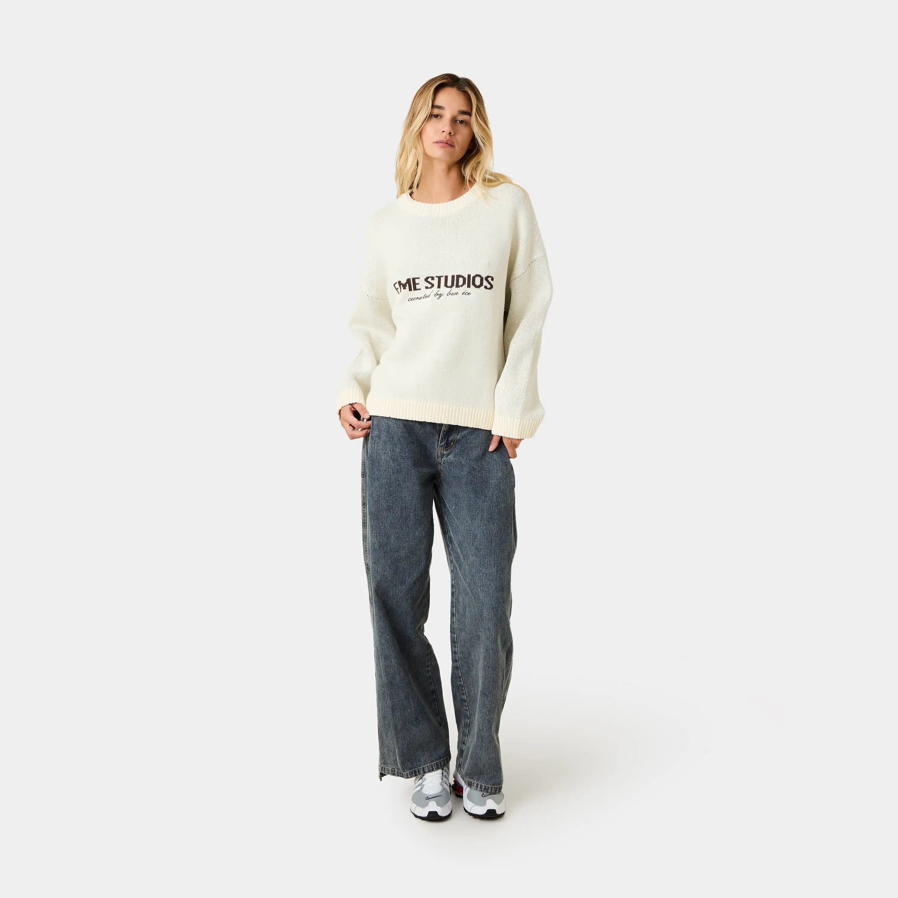 Master Off Sand Knit Sweater Knitwear eme