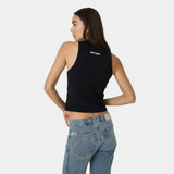 Anny Black Tank Top Woman T-Shirts Eme Studios