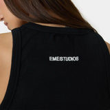 Anny Black Tank Top Woman T-Shirts Eme Studios