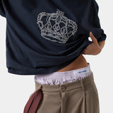 Crown Navy Oversized Tee T-shirts eme