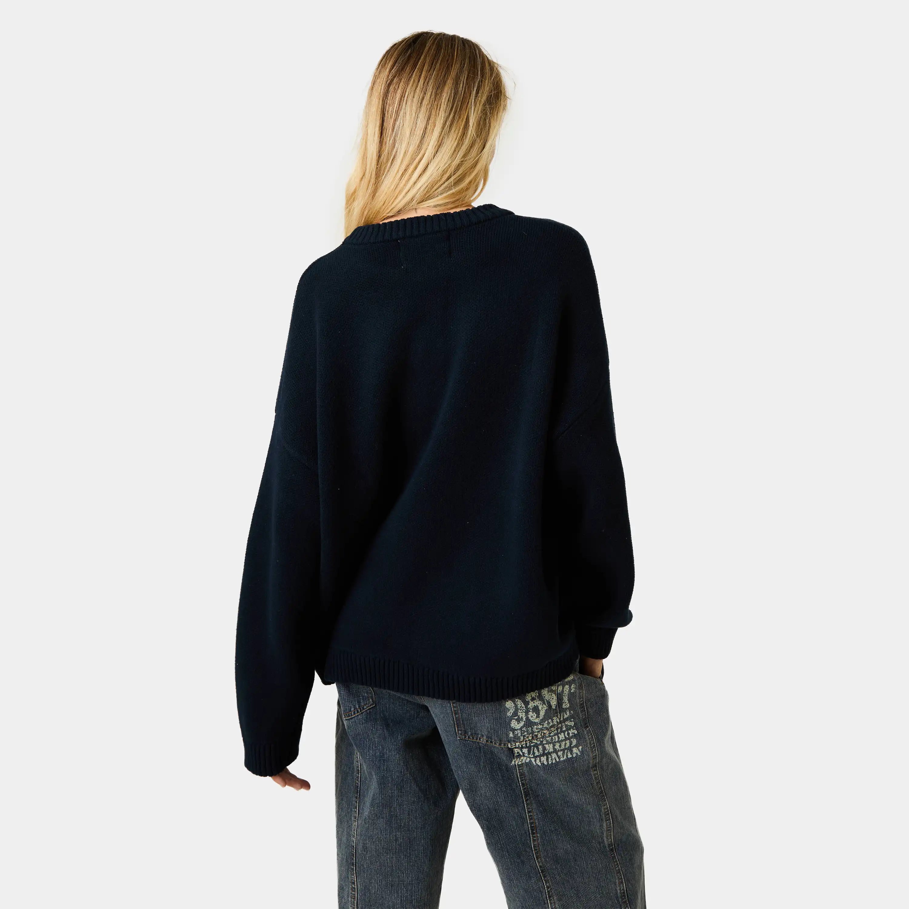 Master Navy Knit Sweater Knitwear eme