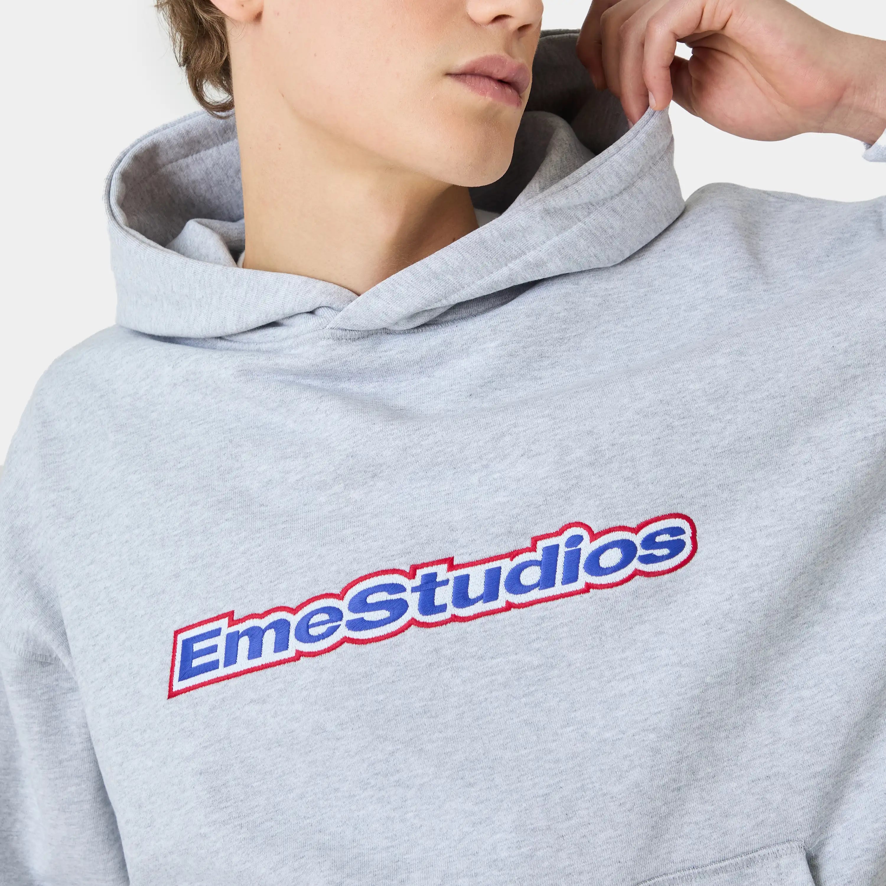 Box Heather Grey Oversized Hoodie Hoodies eme