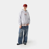 Due Heather Grey Oversized Hoodie Hoodies eme