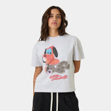 Teddy Heather Grey Oversized Tee T-shirts Eme Studios