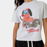 Teddy Heather Grey Oversized Tee T-shirts Eme Studios