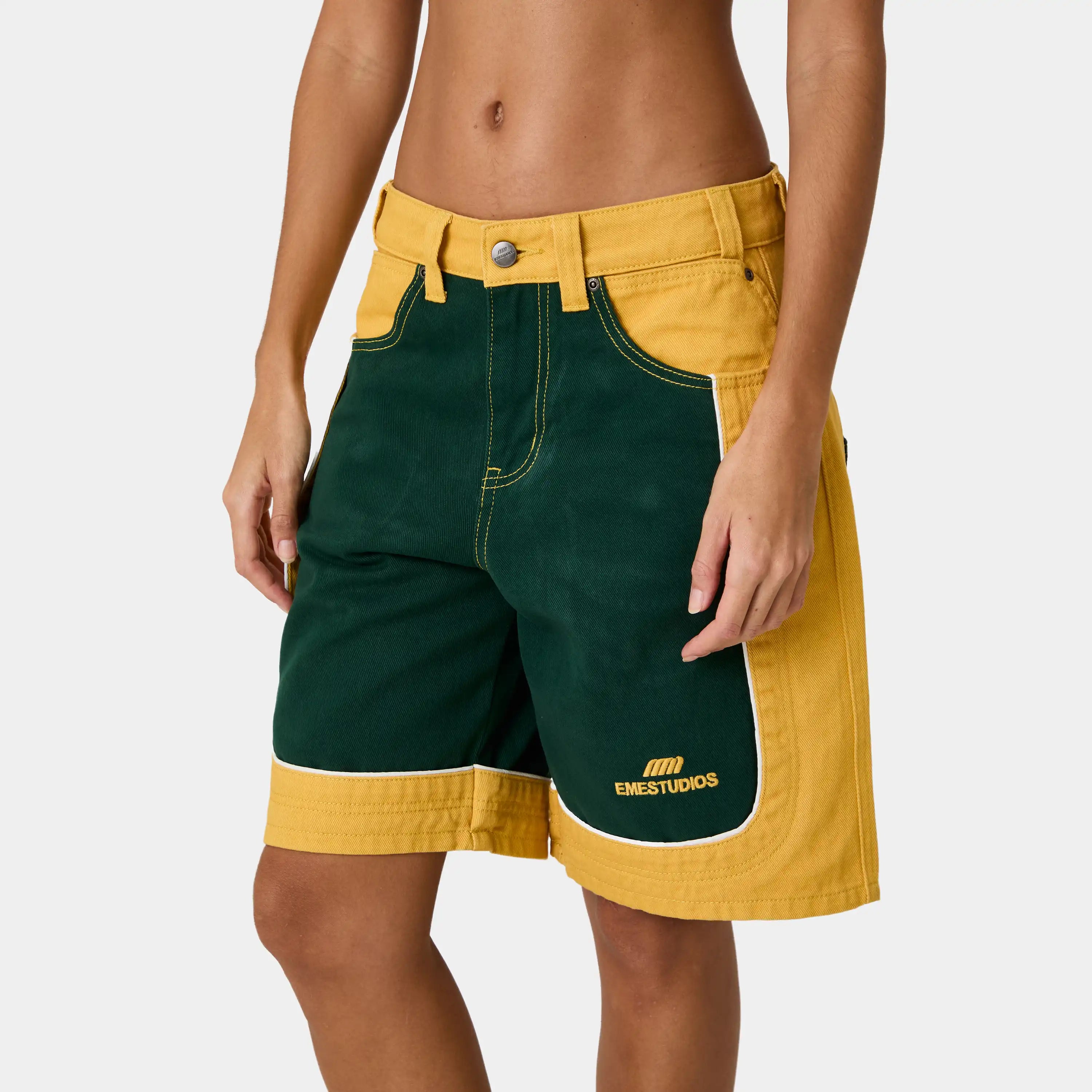 Dual Bossa Denim Shorts Shorts Eme Studios